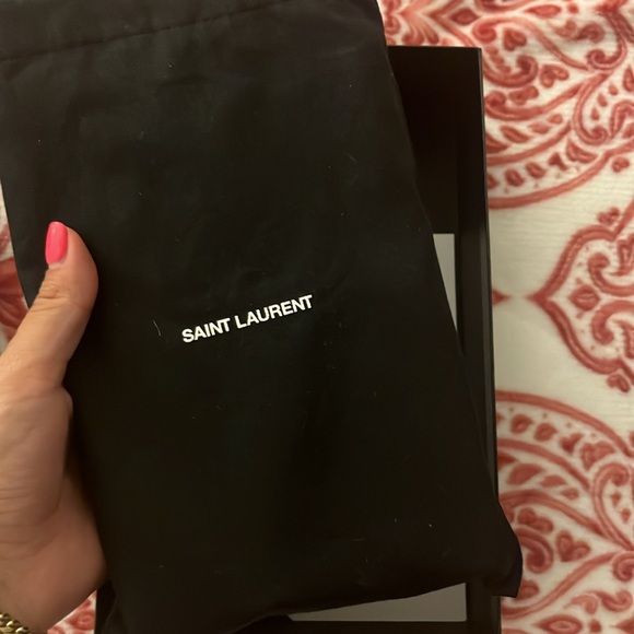 YSL Monogram Small Wallet on Chain in Grained Leather - Picture 3 of 9